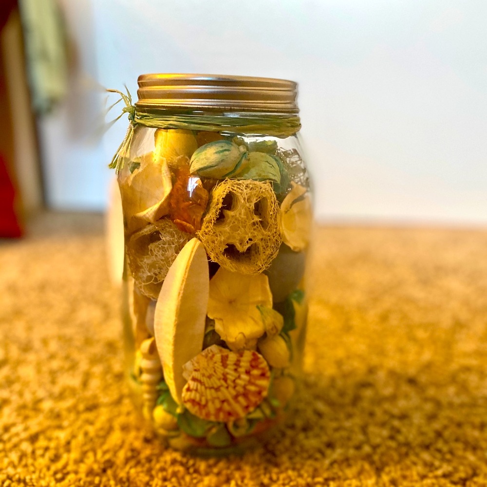 Rosemary and Fern Decorative Potpourri Jar